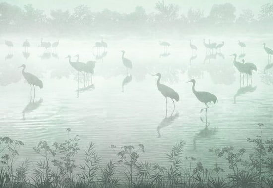 PHOTOWALL / Flock at Dusk - Green (e319237)