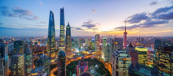 PHOTOWALL / Shanghai Skyline Sunset (e318053)