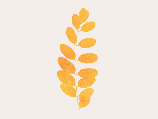 PHOTOWALL / Leaf Print - Amarillo (e319447)