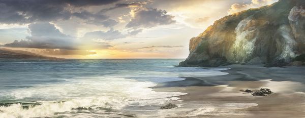 PHOTOWALL / Rock Beach Seaside (e318943) | 輸入壁紙専門店