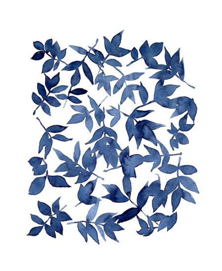 PHOTOWALL / Indigo Fallen Leaves (e320517)