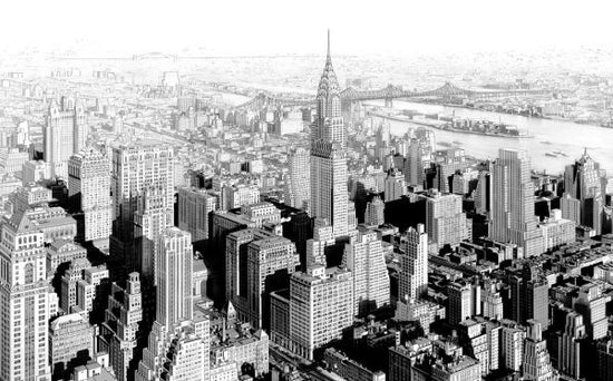 PHOTOWALL / New York City Sketch - Bw (e320825)