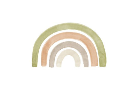 PHOTOWALL / Watercolor Rainbow Green and Orange (e321177)