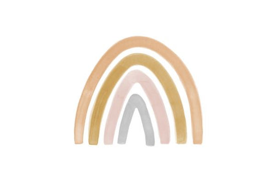 PHOTOWALL / Watercolor Rainbow Orange and Gray (e321178)