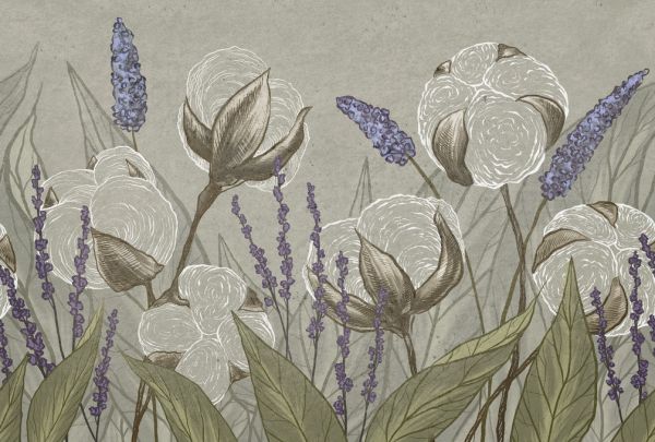 PHOTOWALL / Cotton Flowers (e321910)