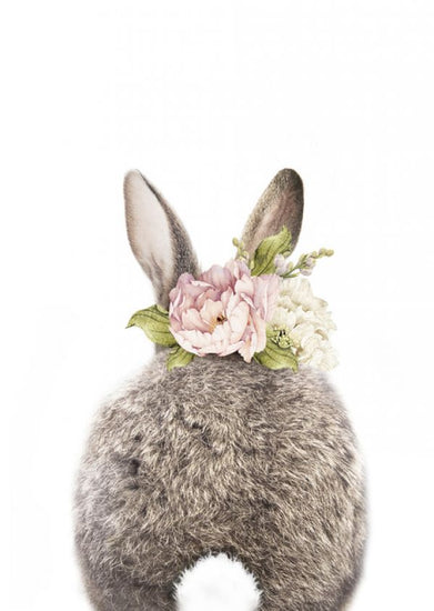 PHOTOWALL / Floral Bunny - Tail (e322224)