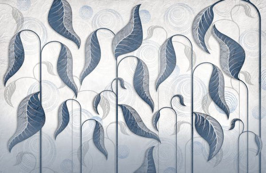 PHOTOWALL / Leaf Dance - Blue (e322302)