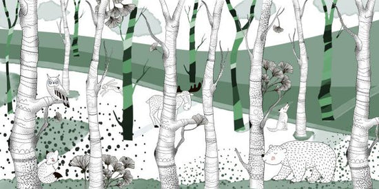 PHOTOWALL / Woodland - Green (e322322)