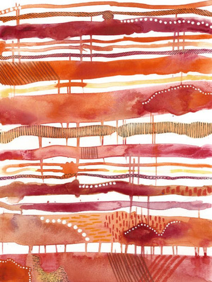 PHOTOWALL / Tangerine Stripes (e320372)