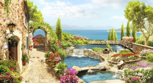 PHOTOWALL / Landscape Garden (e323070) | 輸入壁紙専門店 WALPA