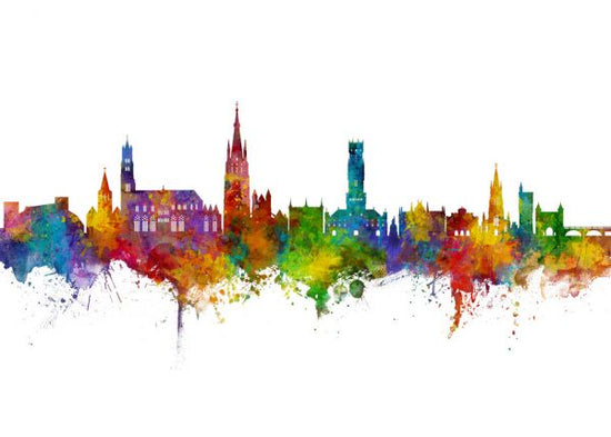 PHOTOWALL / Bruges Belgium Skyline (e319326)