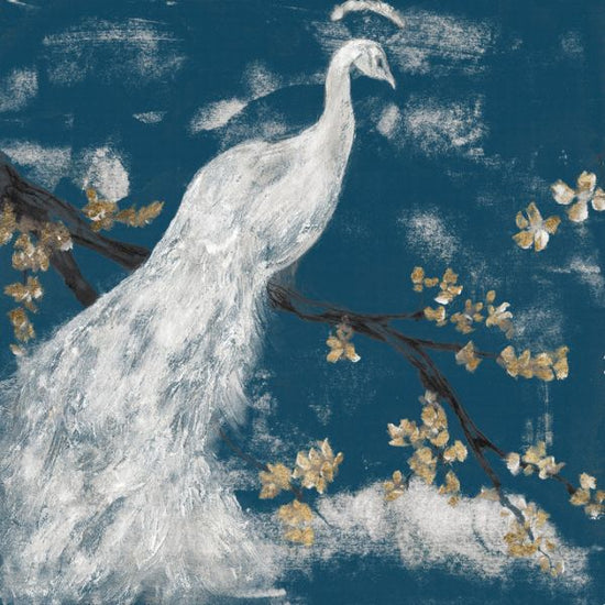 PHOTOWALL / White Peacock on Indigo (e321351)