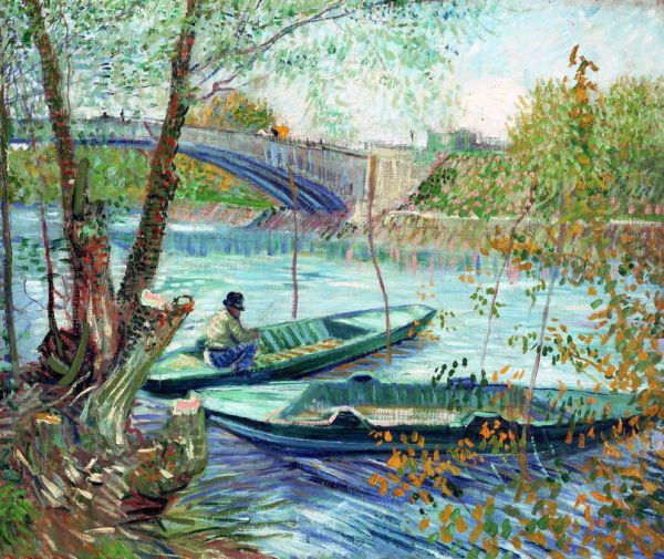 PHOTOWALL / Fishing in Spring the Pont De Clichy