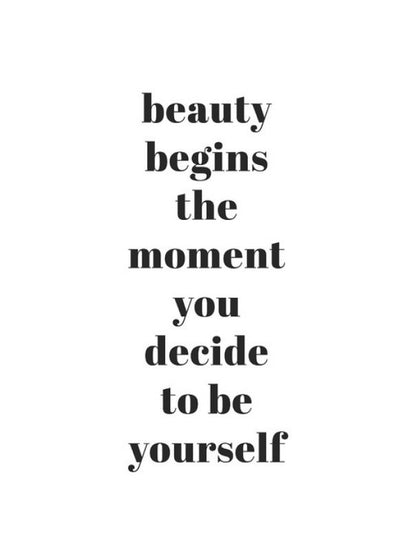 PHOTOWALL / Beauty Begins the Moment You Decide to be Yourself (e323312)