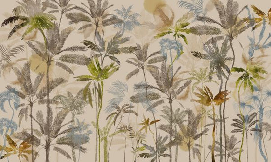 PHOTOWALL / Rising Palms - Mocha (e325495)