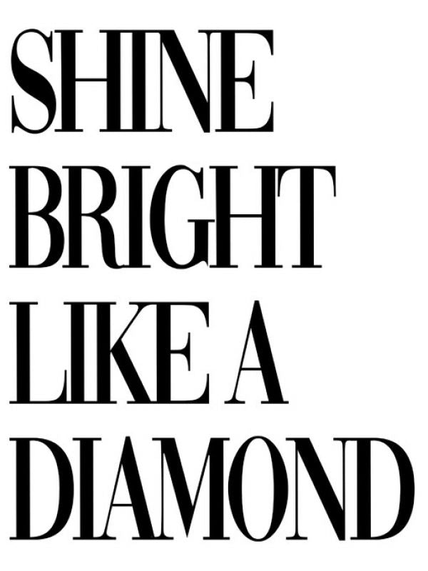 Shine Bright Like A Diamond Cover Willie Spence PHOTOWALL / Shine Bright Like a Diamond (e323537) | 輸入壁紙専門店 WALPA