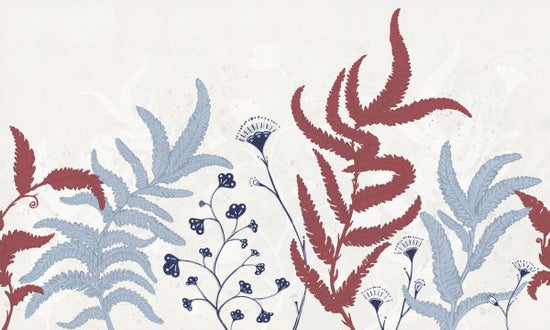 PHOTOWALL / Stylistic Vegetation - Red (e326011)