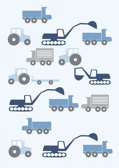 PHOTOWALL / Heavy Vehicles - Blue (e325957)
