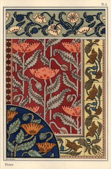 PHOTOWALL / Poppy in Stained Glass - Infographics (e322350)