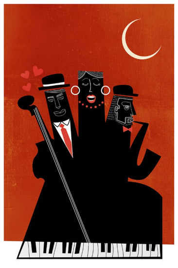 PHOTOWALL / Casablanca Jazz - Red (e327740)