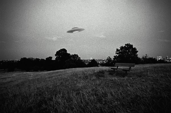 PHOTOWALL / UFO Above a Park (e325083) | 輸入壁紙専門店