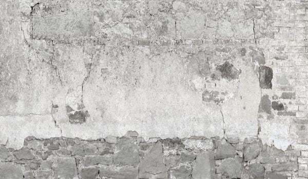 PHOTOWALL / Cracked Stone Wall - Grey (e328193) | 輸入壁紙専門店