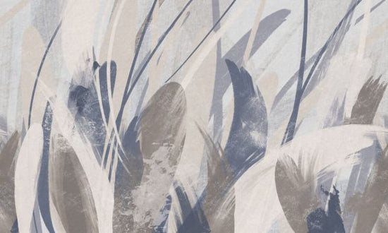 PHOTOWALL / Abstract Feathers - Blue Brown (e328116)