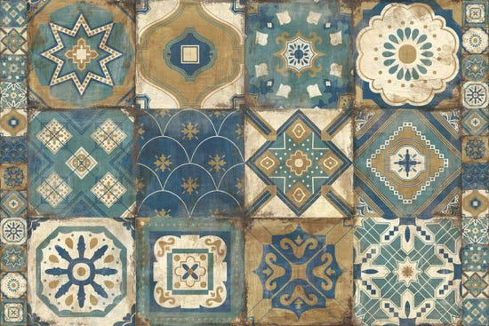 PHOTOWALL / Moroccan Tiles - Blue (e325793)