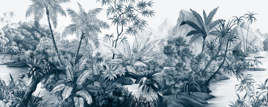 PHOTOWALL / Tangled Jungle - Dark Blue (e328532)