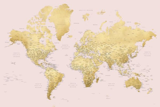 PHOTOWALL / World Map with Cities (e325705)