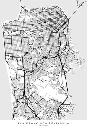 PHOTOWALL / San Francisco Map (e325725)
