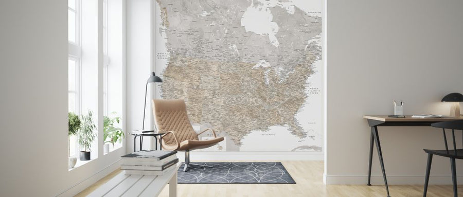 PHOTOWALL / United States Map (e325735)