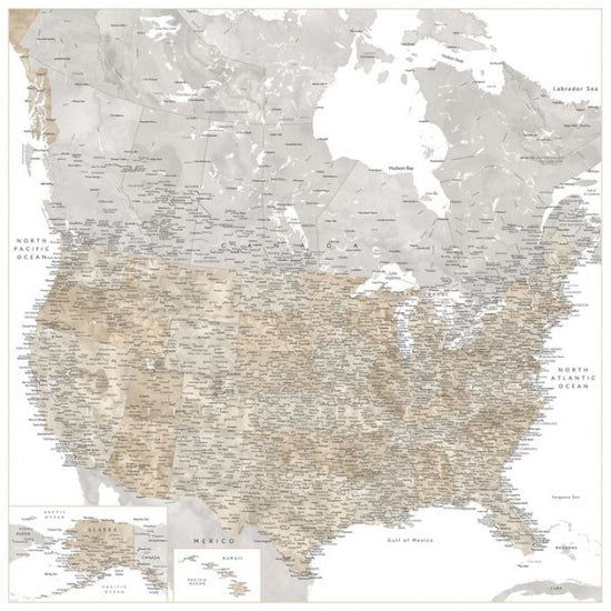 PHOTOWALL / United States Map (e325735)