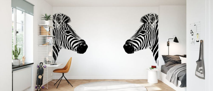 PHOTOWALL / Safari Profile - Zebras Face to Face (e328582)