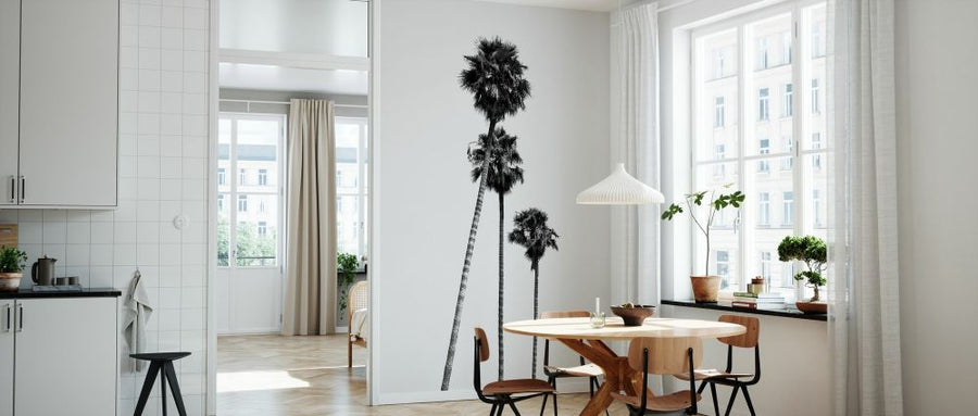 PHOTOWALL / Black California - Hollywood Palm Trees (e328629)