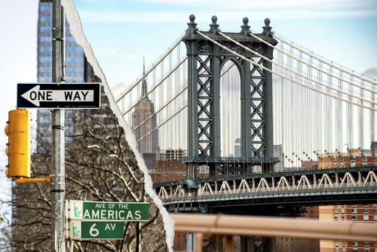 PHOTOWALL / Dual Torn Posters - Manhattan Bridge (e328648)