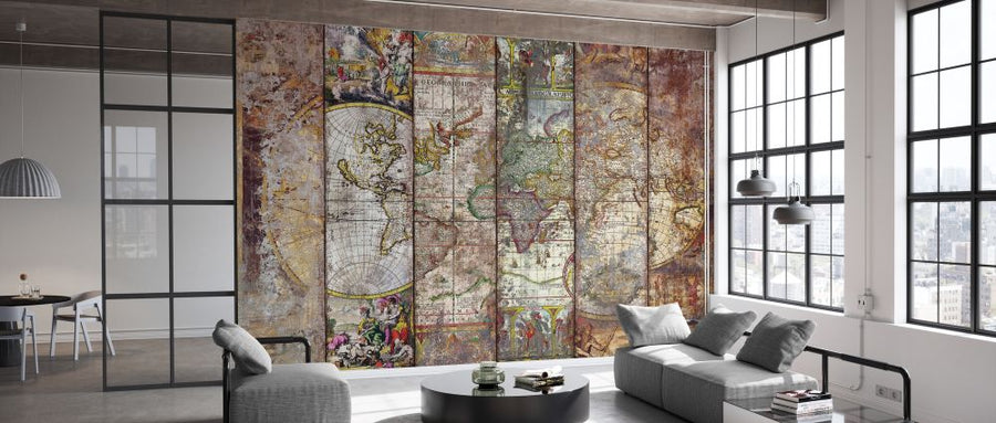 PHOTOWALL / Old Times World Map (e329532)