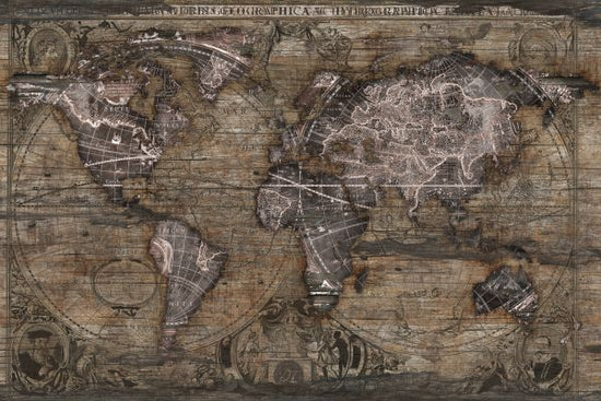 PHOTOWALL / Vintage Art World Map (e329572)