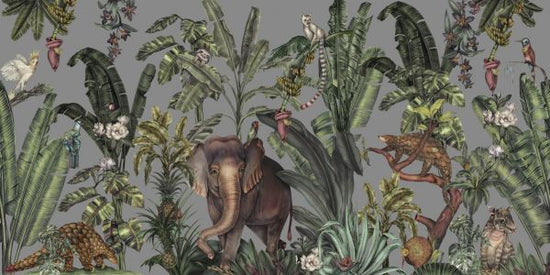 PHOTOWALL / Jungle Kingdom - Grey (e329960)