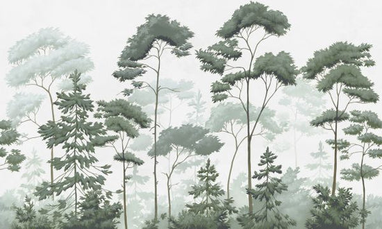 PHOTOWALL / Scandinavian Woodland - Green (e329896)