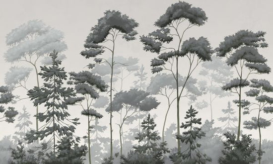 PHOTOWALL / Scandinavian Woodland - Ash Green (e329895)