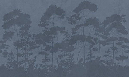 PHOTOWALL / Scandinavian Woodland - Navy Blue (e329898)