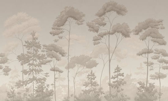 PHOTOWALL / Scandinavian Woodland - Sepia (e329900)