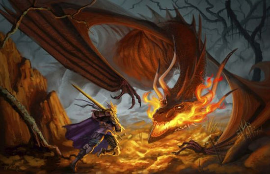 PHOTOWALL / Knight and Dragon in Battle (e330159)