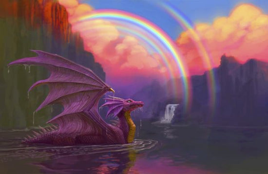 PHOTOWALL / Purple Dragon Gazing at Rainbow (e330162)