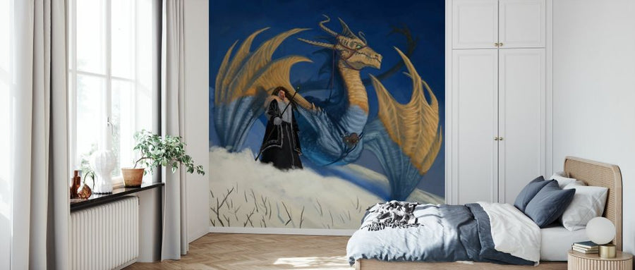 PHOTOWALL / White Dragon and Rider in the Snow (e330176)