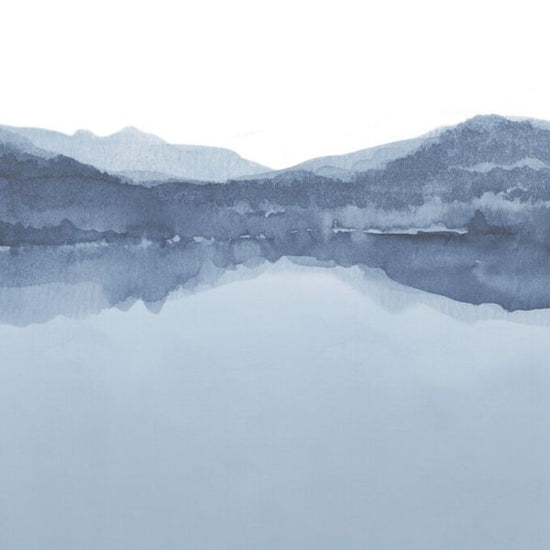 PHOTOWALL / Watercolor Landscape - Shades of Blue (e327469)