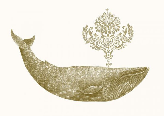 PHOTOWALL / Damask Whale Gold (e330788)