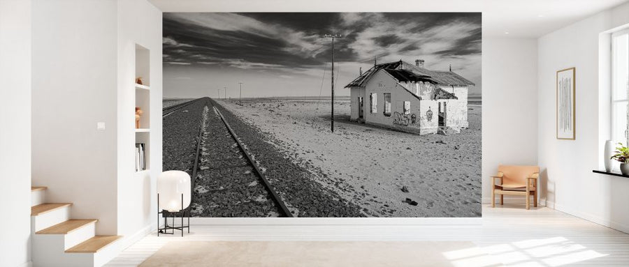 PHOTOWALL / Abandoned Railway House - Gray (e331504)