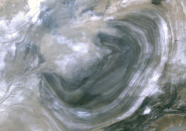 PHOTOWALL / Lake Lop Nur Satellite Image (e331683) | 輸入壁紙専門